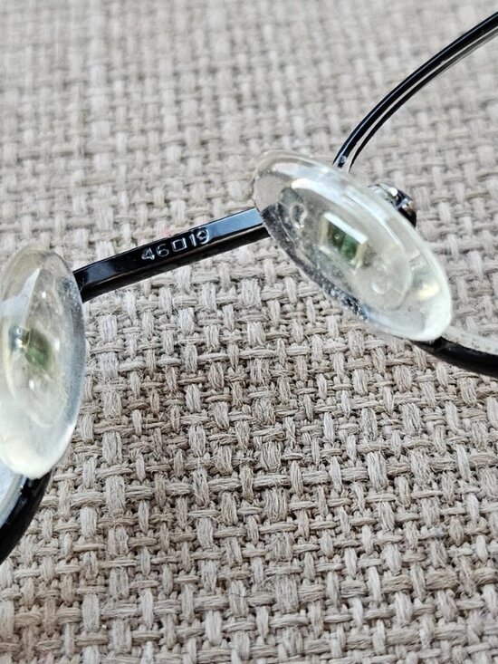 Vintage DKNY Women Glasses Frame Black Tone Titanium Eyewear Made in Japan main image 10